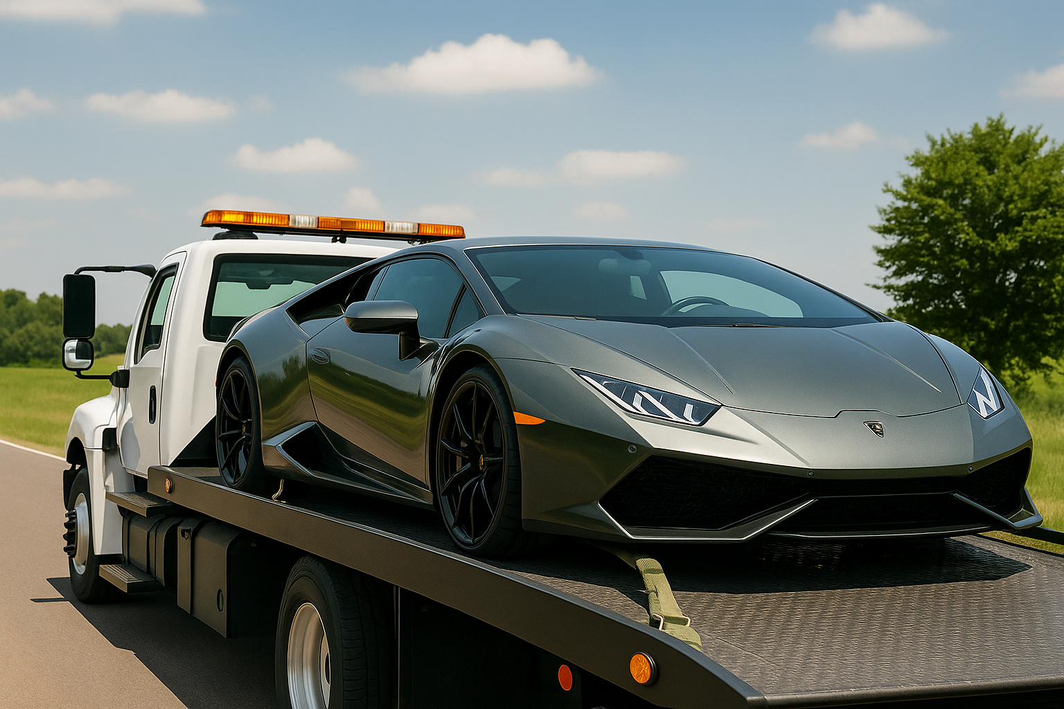 Albuquerque Towing truck providing roadside assistance in New Mexico